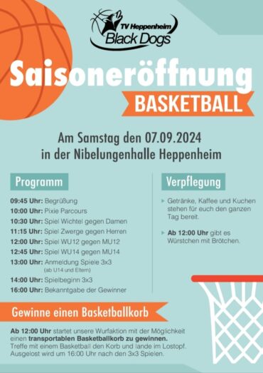 Saisoneröffnung am Sa. 07.09.2024