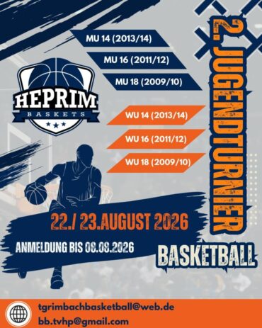 🏀⛹️⛹️‍♀️Einladung zum 2. Jugendturnier der HepRim Baskets🏀